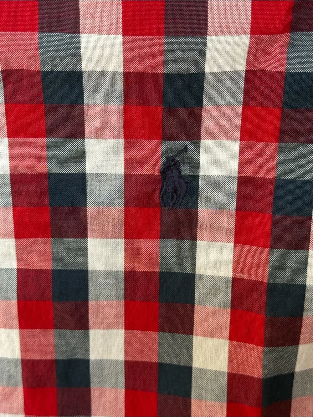 Ralph Lauren Boys 14/16 Plaid Button Down Short Sleeve